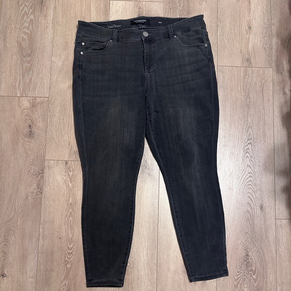 Liverpool Los Angeles Denim - Liverpool Los Angeles Gia Skinny Jeans 18W Dark Wash Stretch Ankle Skinny